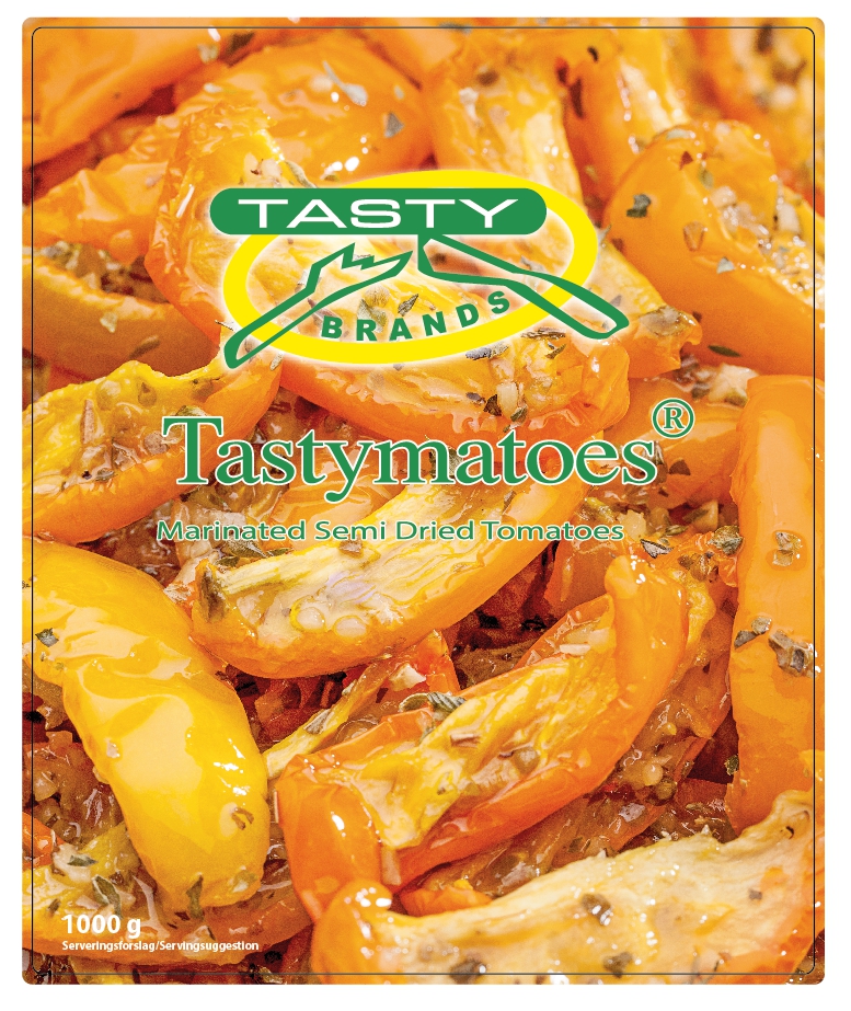 semi gedroogde gele tomaten